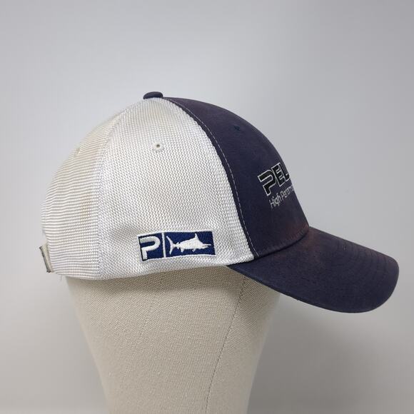 Pelagic High Performance Offshore Gear Strapback Baseball Cap Blue One Size - Picture 5 of 9
